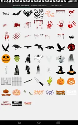 Halloween Photo stickers android App screenshot 0