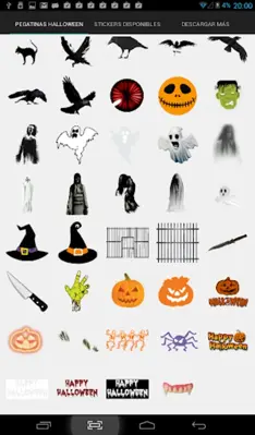 Halloween Photo stickers android App screenshot 2