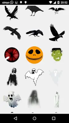 Halloween Photo stickers android App screenshot 7